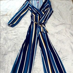 Women’s striped jumpsuit